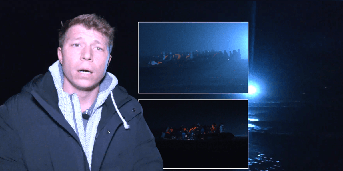 Patrick Christys catches massive migrant boat launch from Calais on camera: ‘These are your new neighbours’