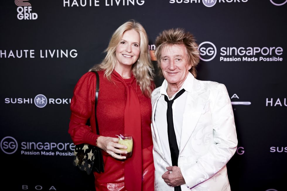 Penny Lancaster and Rod Stewart