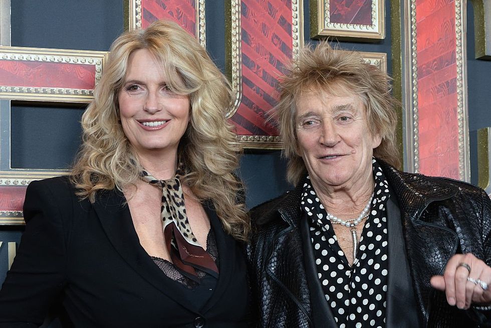 Penny Lancaster and Rod Stewart