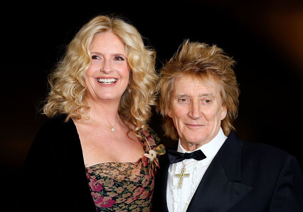 Penny Lancaster and Rod Stewart