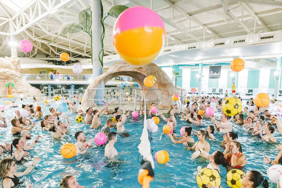 People in pool at Butlin's