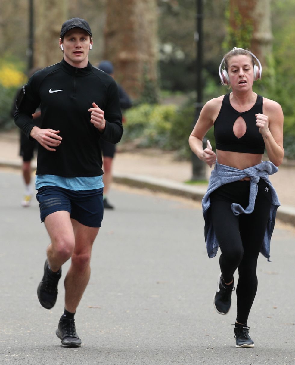 People running