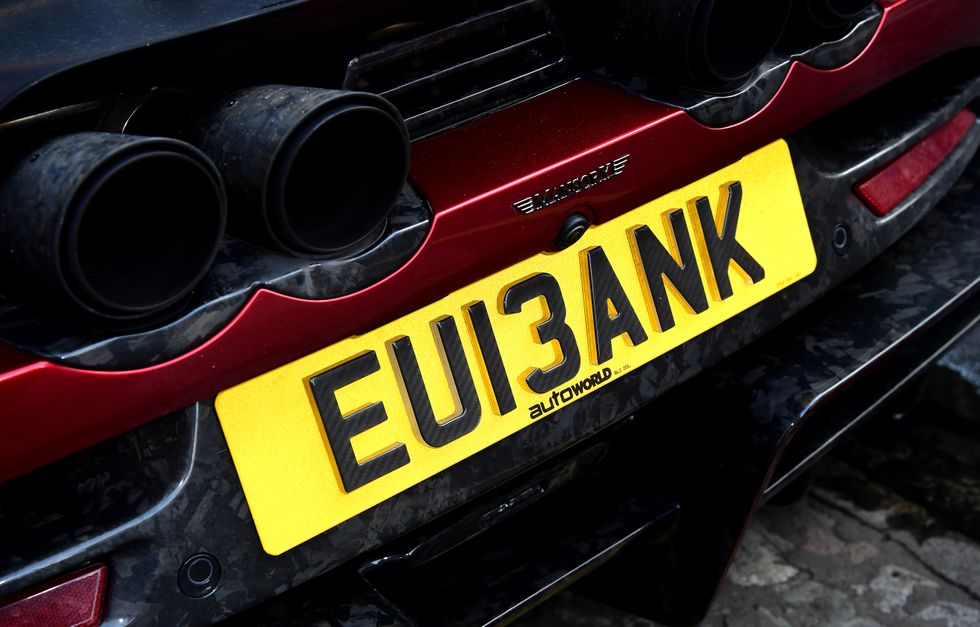 Personalised number plates