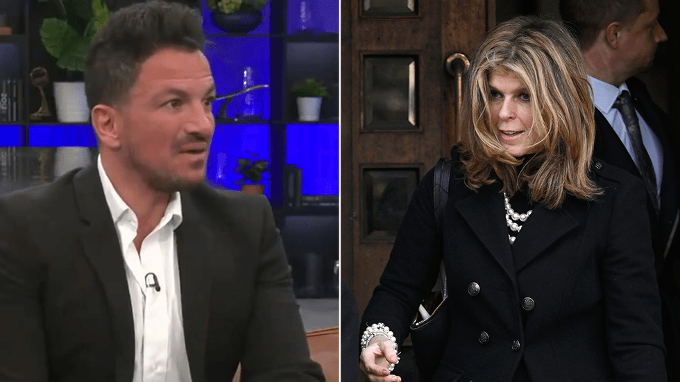 Peter Andre and Kate Garraway
