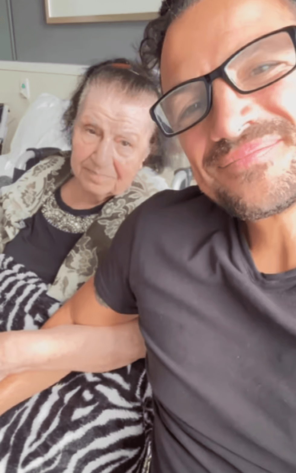 Peter Andrea with his mother Thea Andrea