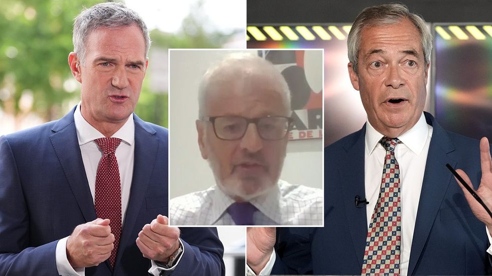 Peter Kyle, Alan Collins, Nigel Farage