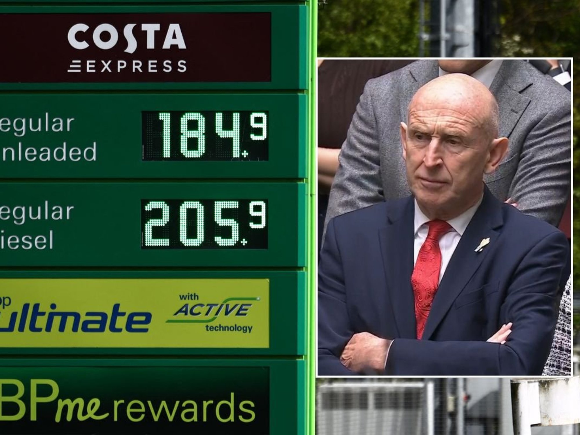 Petrol prices and Chancellor John Healey