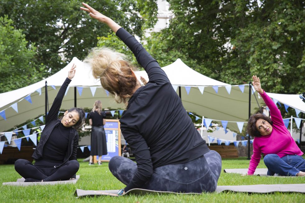 Pilates in the park