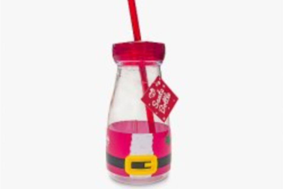 plastic Santa-themed drinking