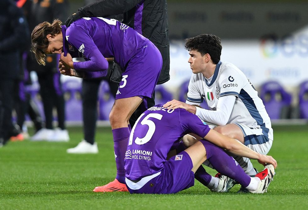 Players were in tears on the pitch