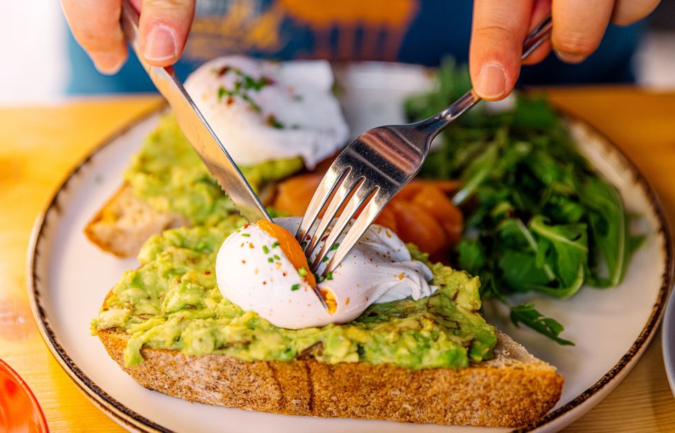 Poached eggs on toast