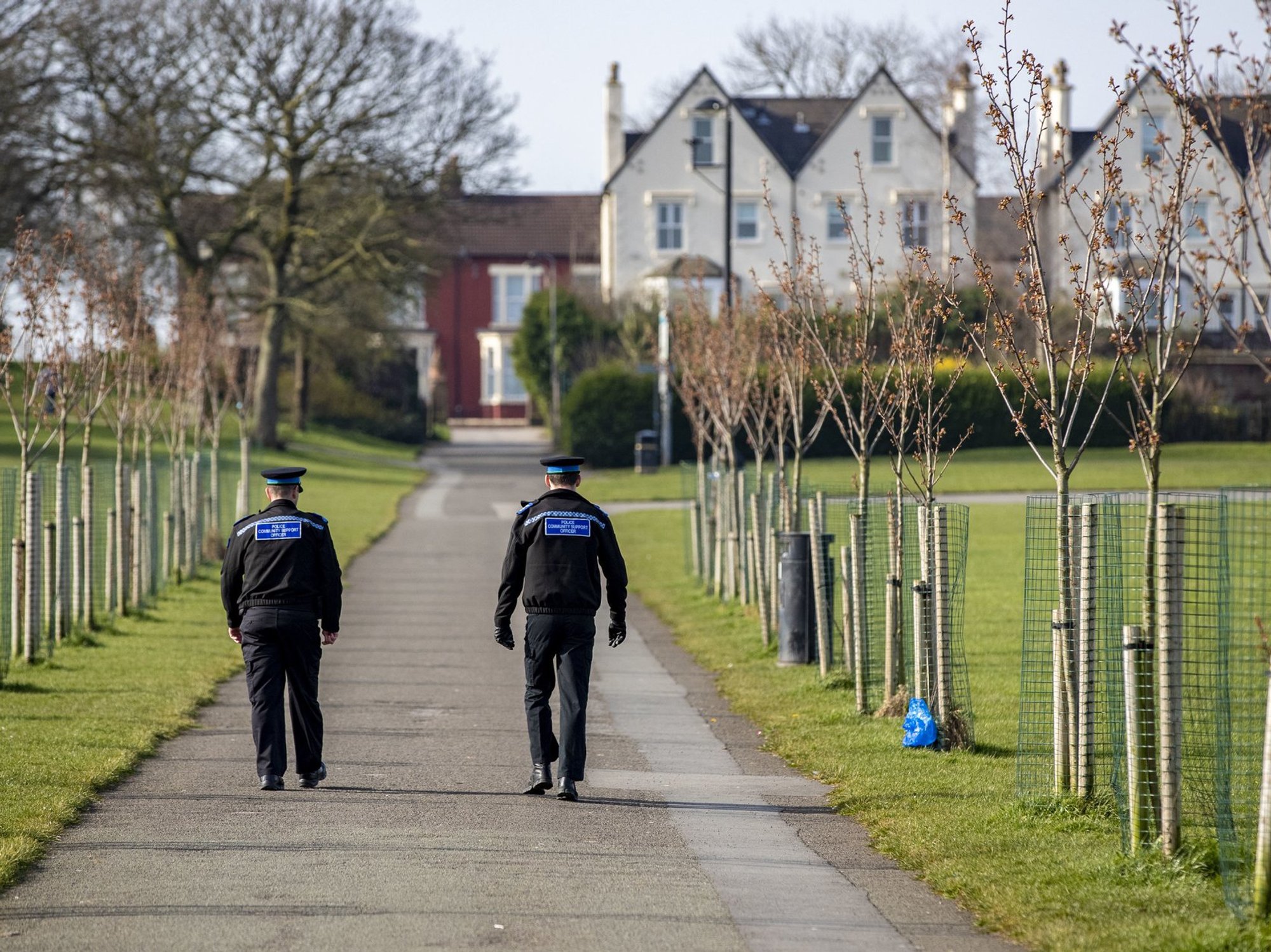 Police officers at Stanley Park