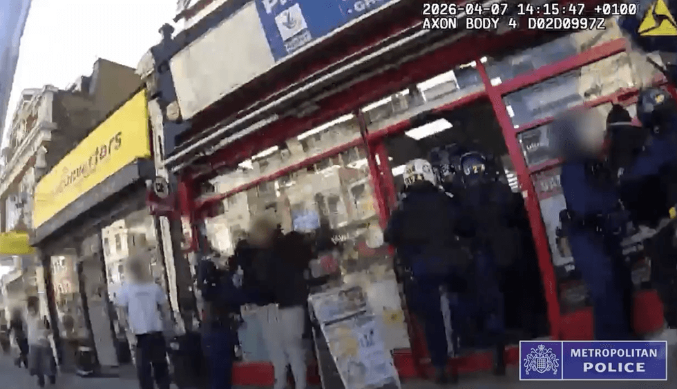 Police officers have raided shops in search of stolen devices