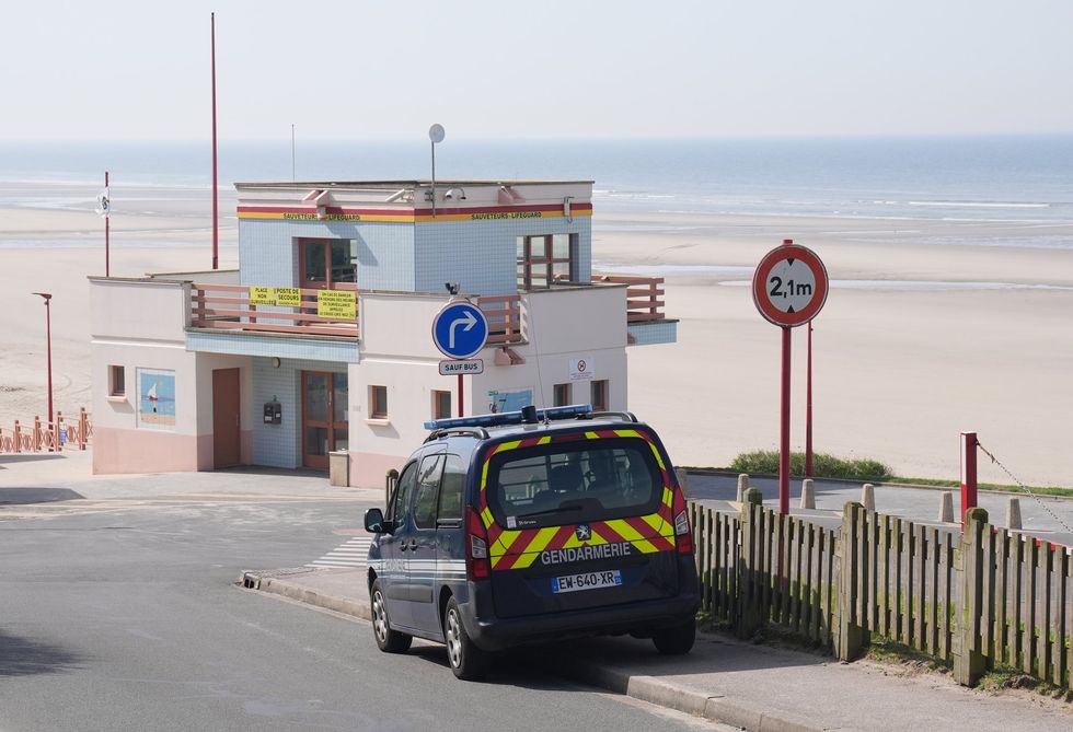 Police on French coast