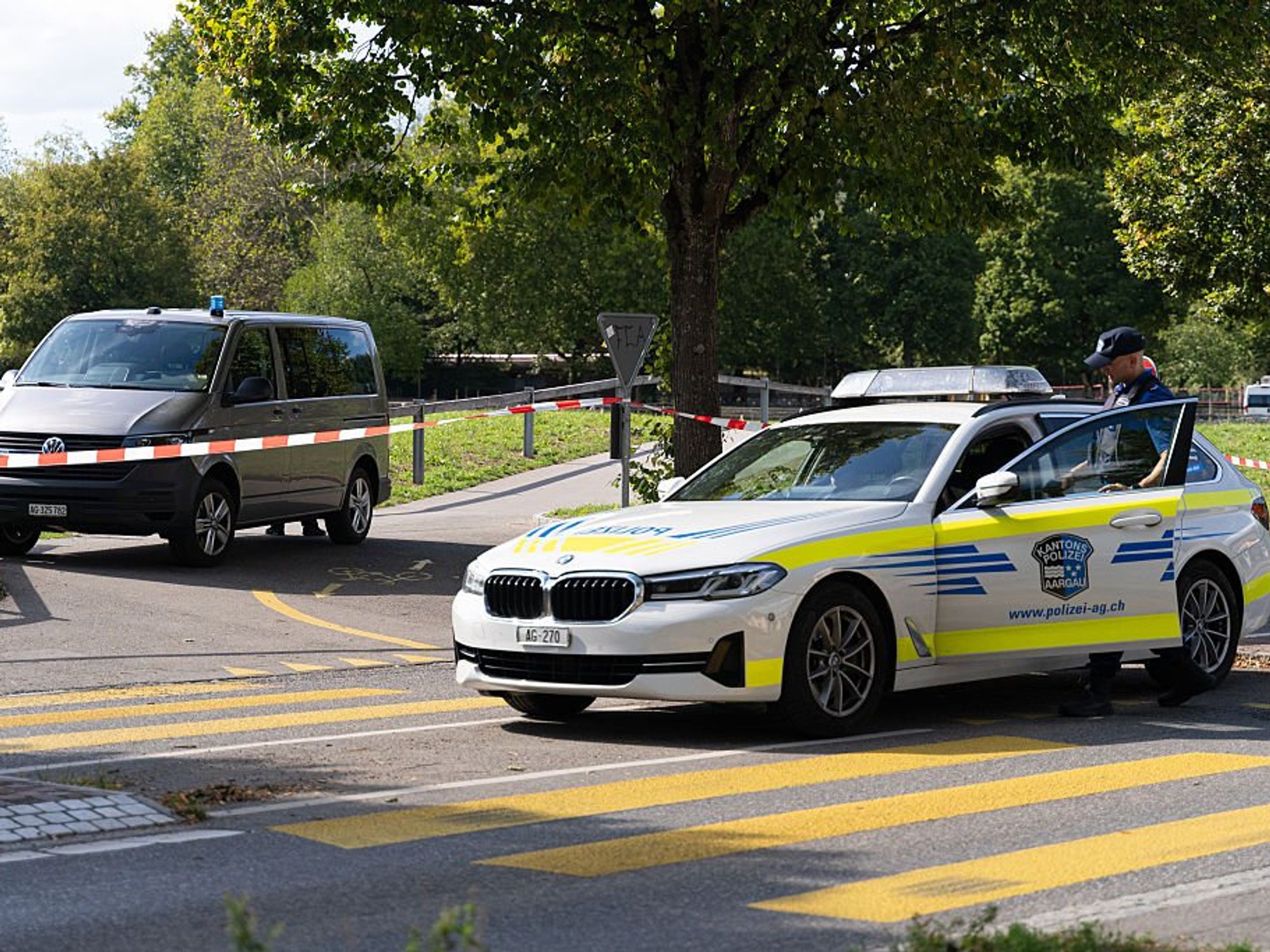 police outside a shooting