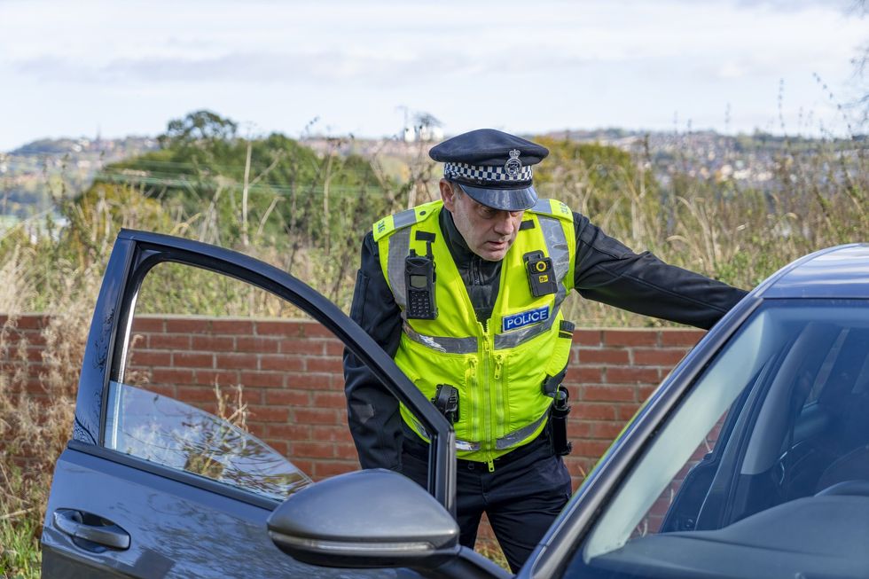 Police stopping car