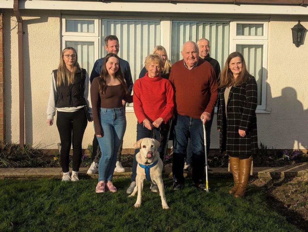 Potter family with Daisy