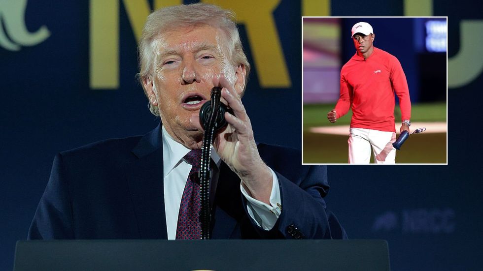 President Donald Trump has declared that Tiger Woods will miss next month's Masters tournament at Augusta, Georgia, though the 79-year-old declined to disclose how he obtained this information