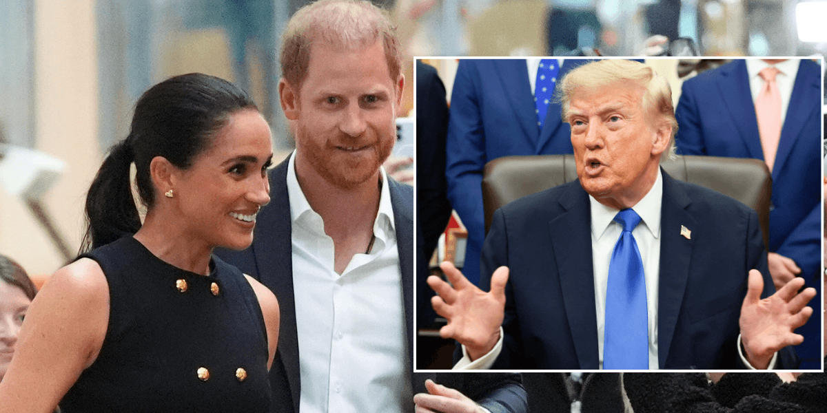 Donald Trump admits he is 'happy' following Meghan Markle and Prince Harry's exit from USA