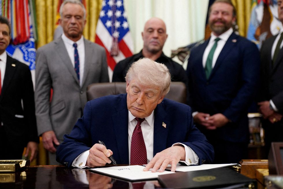President Donald Trump in the Oval Office