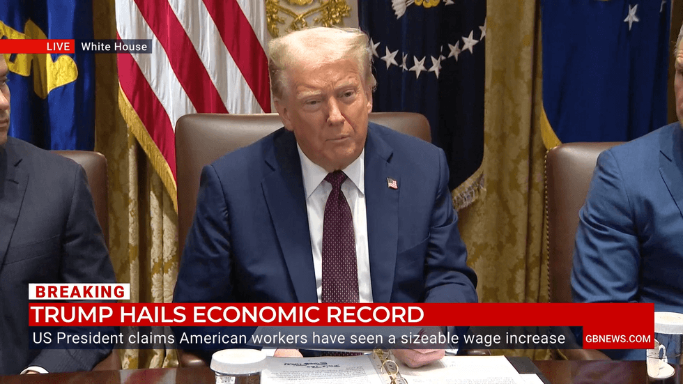President Trump speaks at a Cabinet meeting