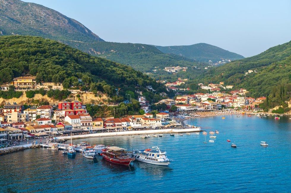 Preveza mountains and water north Greece