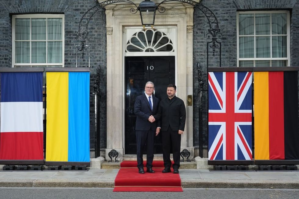 Prime Minister Sir Keir Starmer and Volodymyr Zelensky