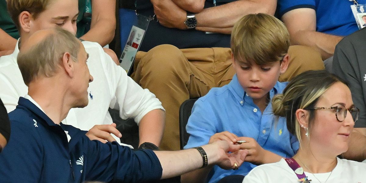 Prince Edward's gesture towards Prince Louis caught on camera