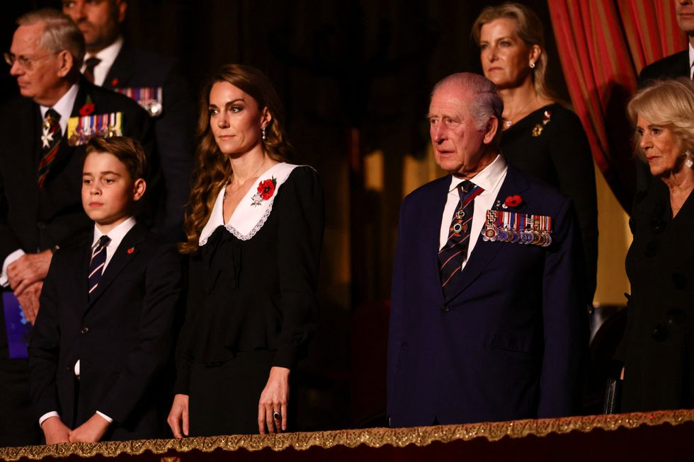 Prince George, Princess Kate, King Charles