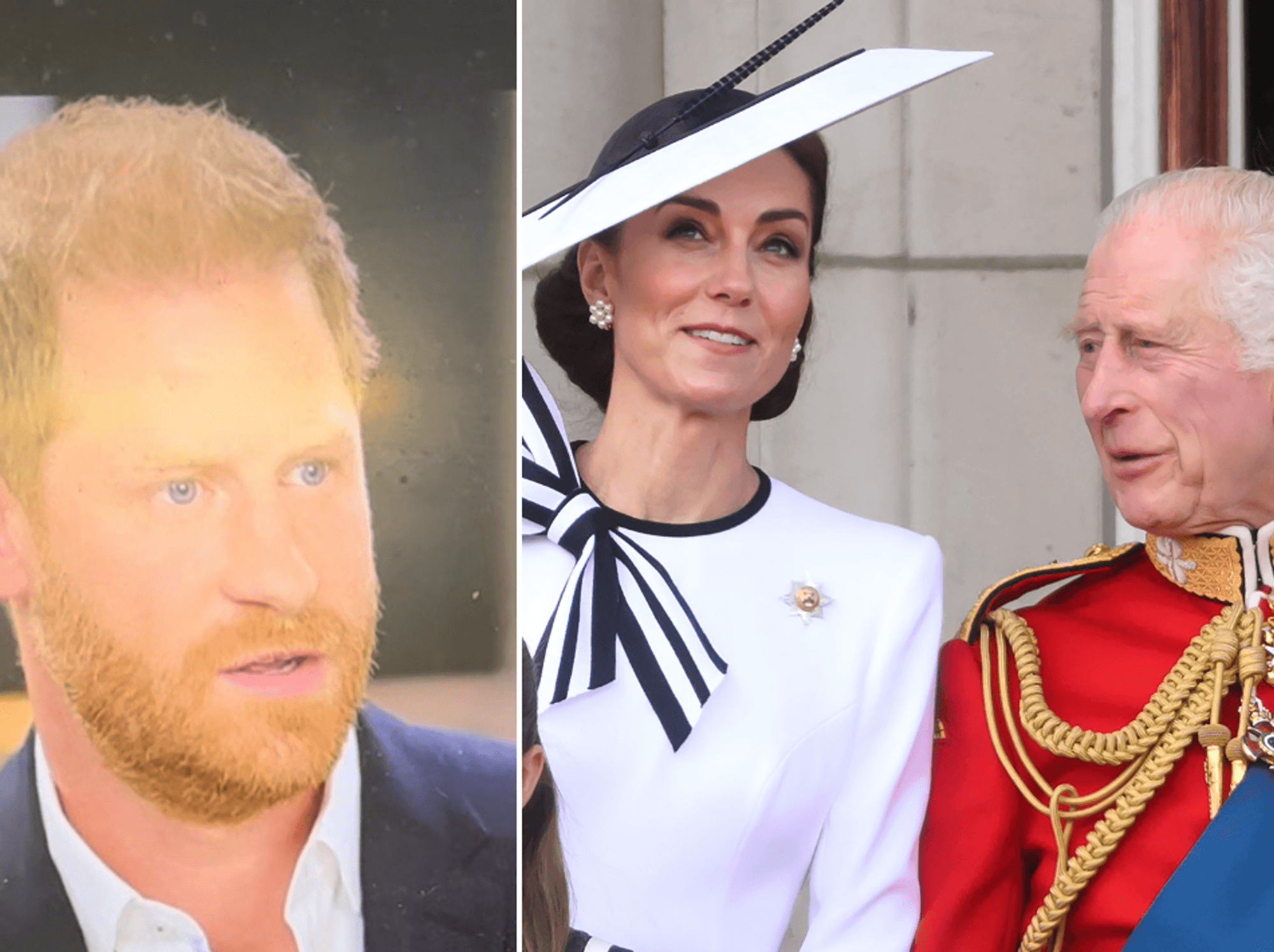 Prince Harry, Kate Middleton and King Charles