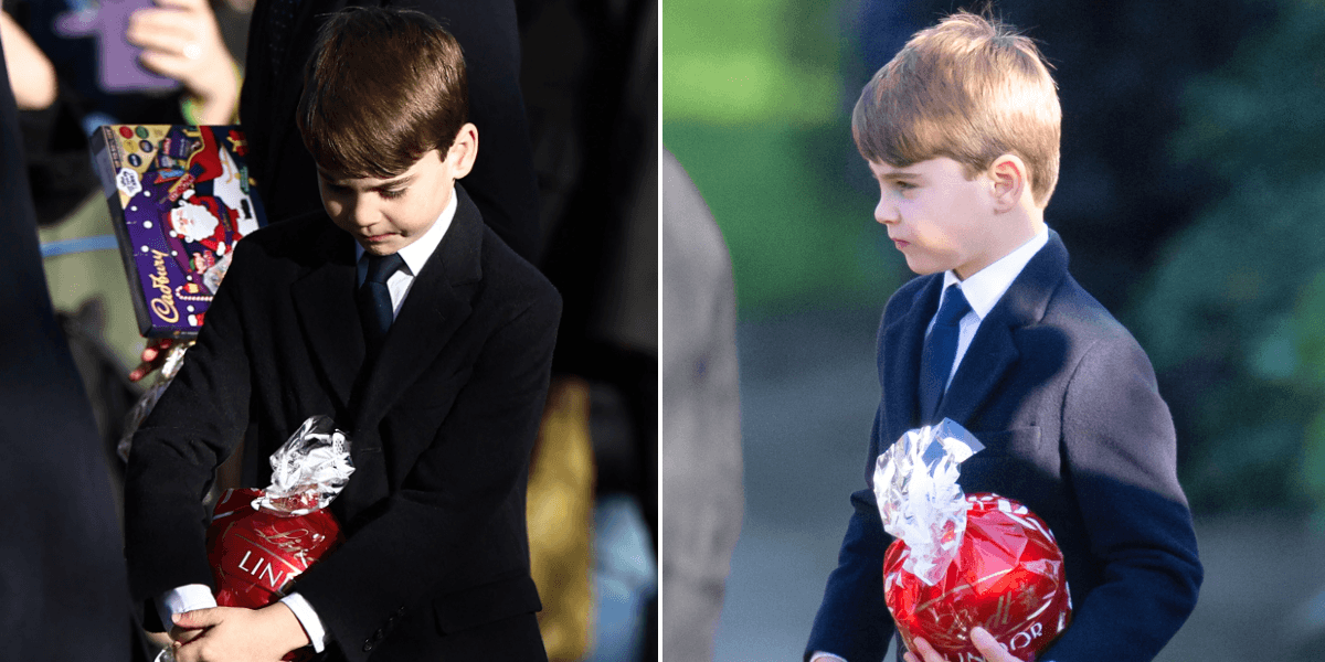 Prince Louis fiercely protects his chocolates after fan tells Prince William: 'That's for Louis!'