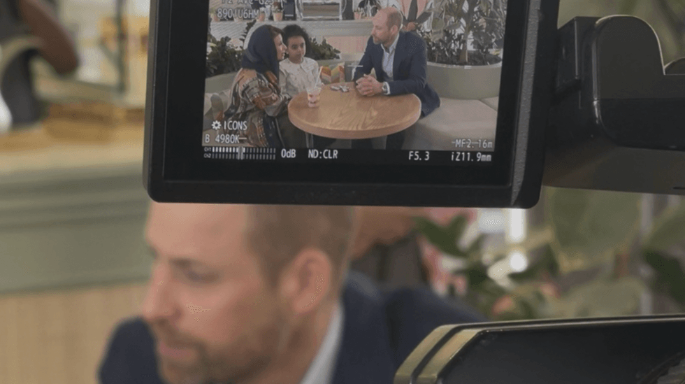 Prince William being filmed in Saudi Arabia 