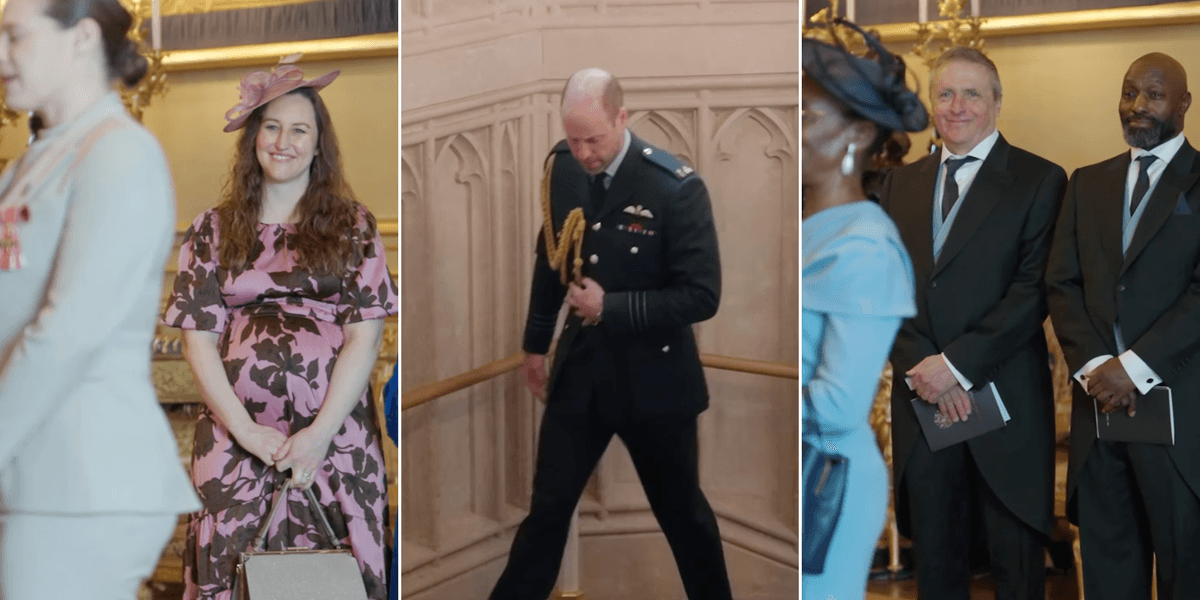 Prince and Princess of Wales offer rare insight into royal honours at Windsor Castle