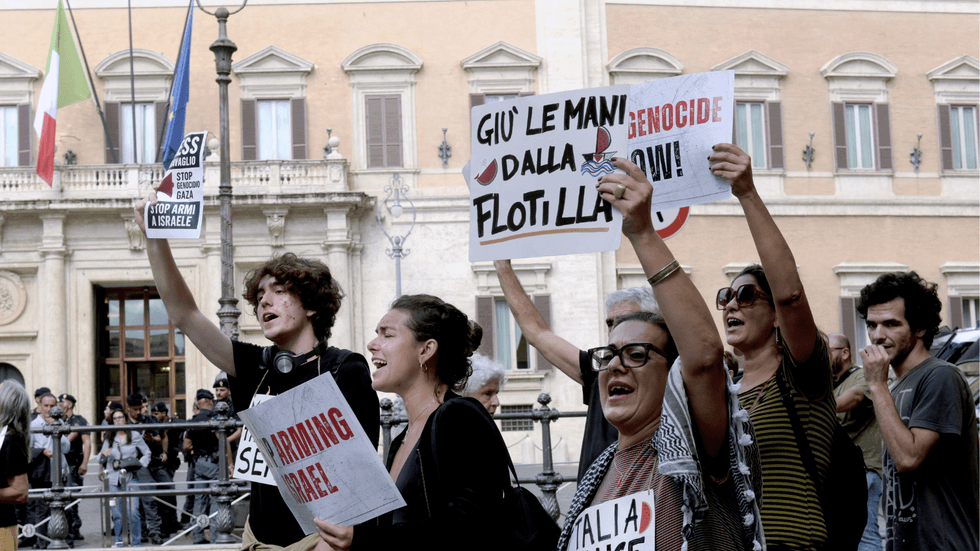Pro-Palestine protest in Italy