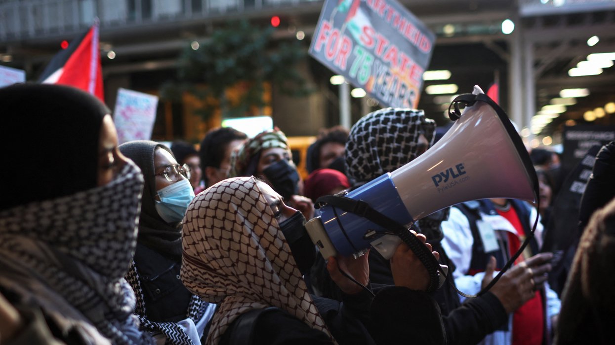Pro-Palestinian protesters in New York