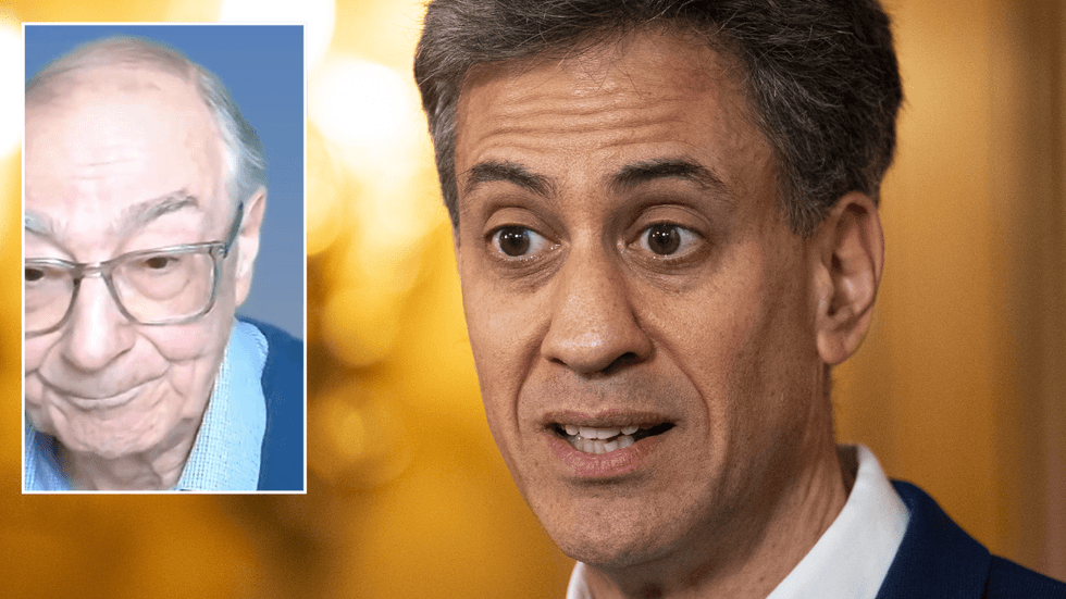 Professor Hughes and Ed Miliband
