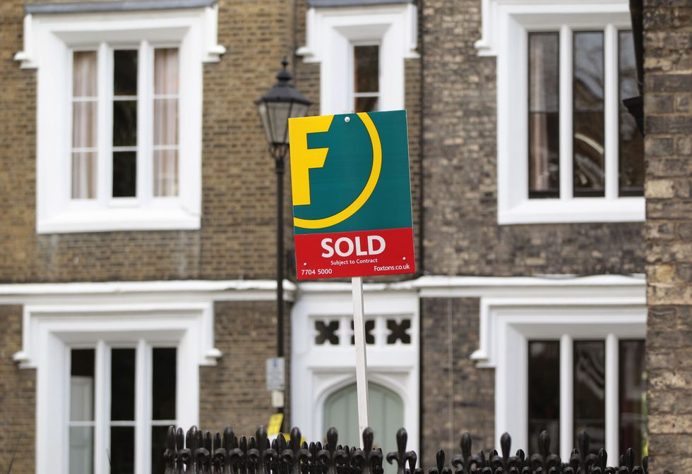 Property sold outside house