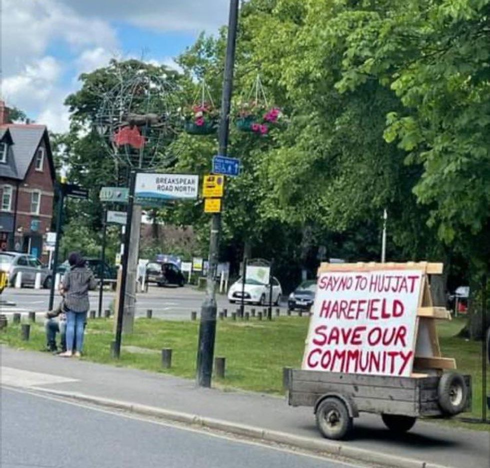 Protest in Harefield