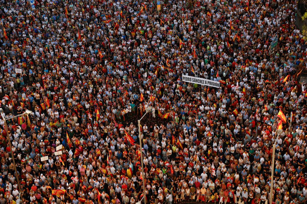 Protest in Madrid