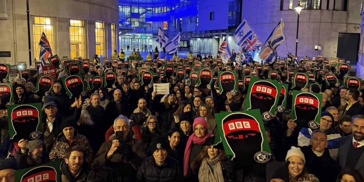 'Stop whitewashing terrorism!' Protesters blast BBC over Hamas chief's son starring in £400k Gaza documentary