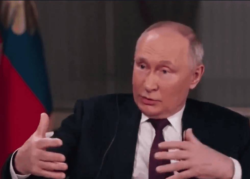 Putin during interview