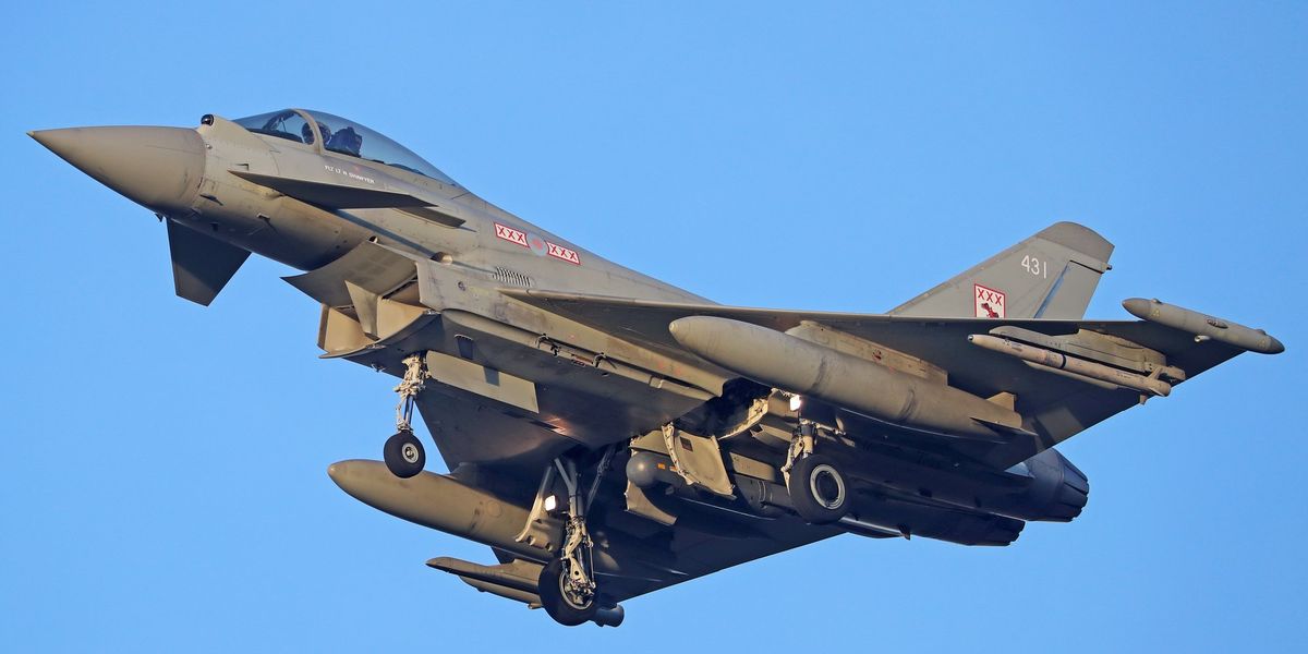 RAF fighter jets scramble to intercept unidentified Russian bomber heading towards Britain