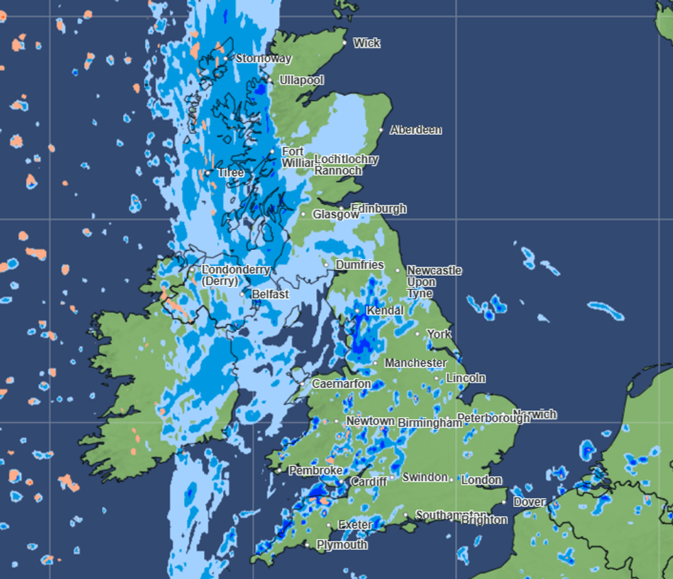 Rain map