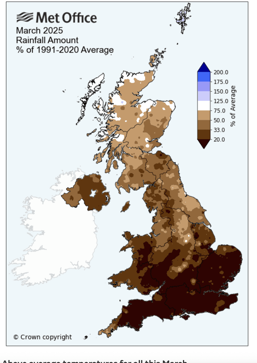 Rainfall March