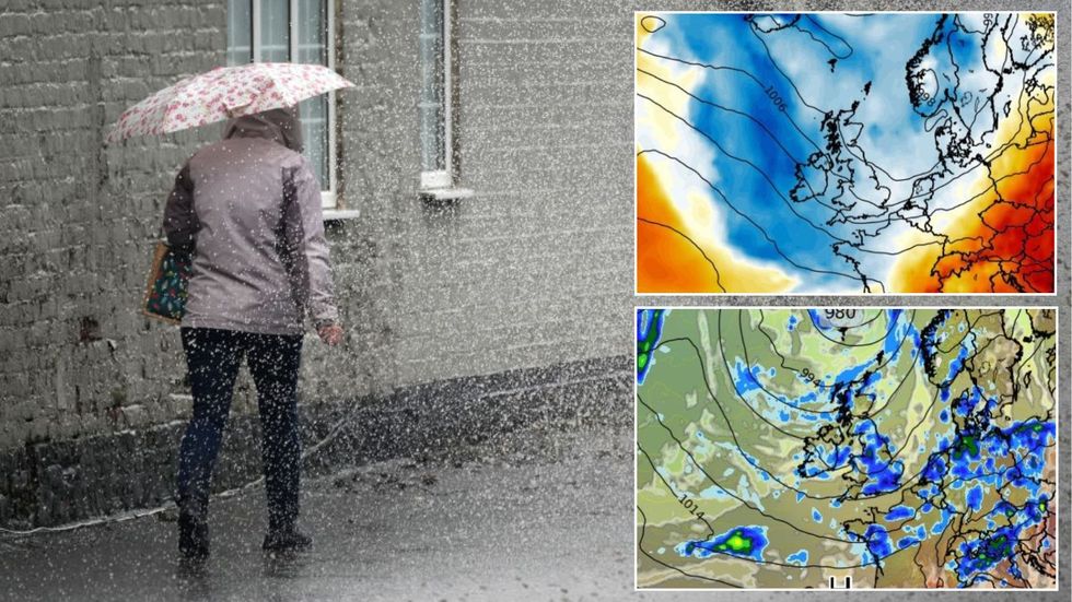 Rainy weather maps