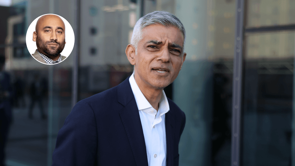 Rakib Ehsan (left), Sadiq Khan (right)