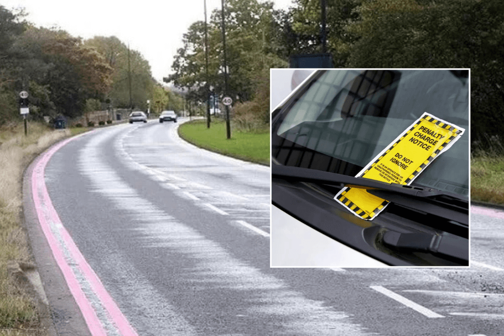 Red routes and parking ticket
