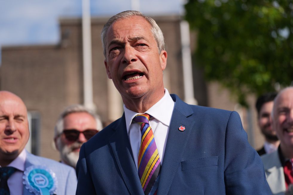 Reform UK leader Nigel Farage is still narrowly ahead of Andy Burnham's Labour in the polls