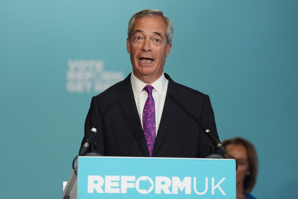 Reform UK leader Nigel Farage