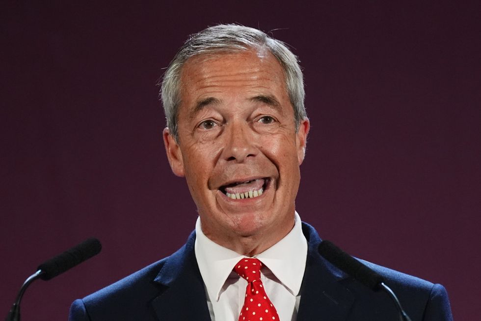 Reform UK leader Nigel Farage